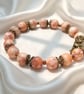 Red Spider Web Jasper Bracelet
