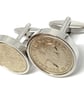 Luxury 1967 Sixpence Cufflinks for a 59th birthday. Original British sixpences  - Image 1