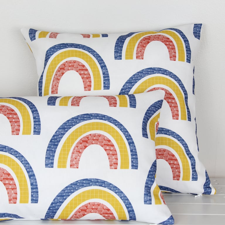 Rainbow Cushion cover Bright - Perfectly Imperfect
