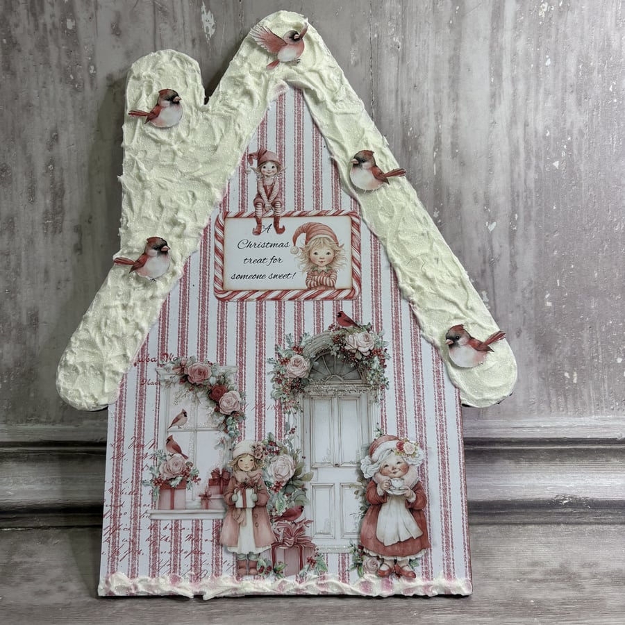 Christmas House Plaque CR 0028