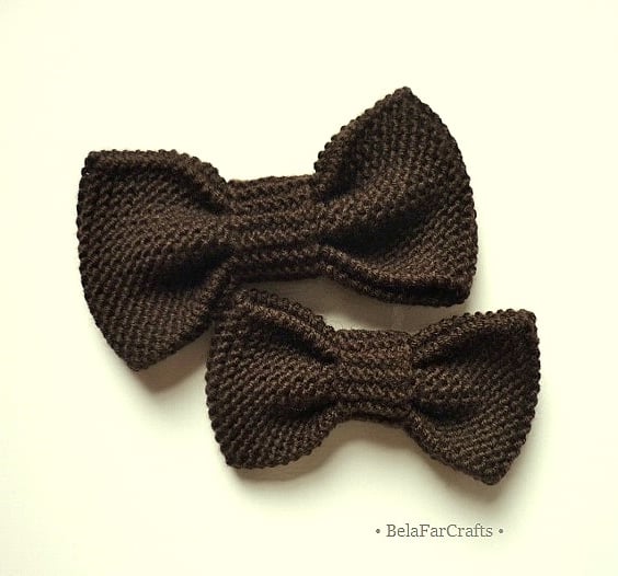 Father & son gift set - Chocolate brown bow - Kids' photo shoot