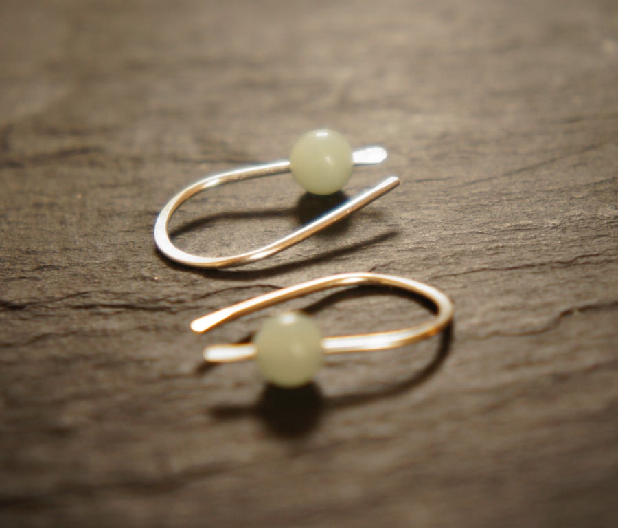 Amazonite Chakra Gemstone and Sterling Silver Earrings