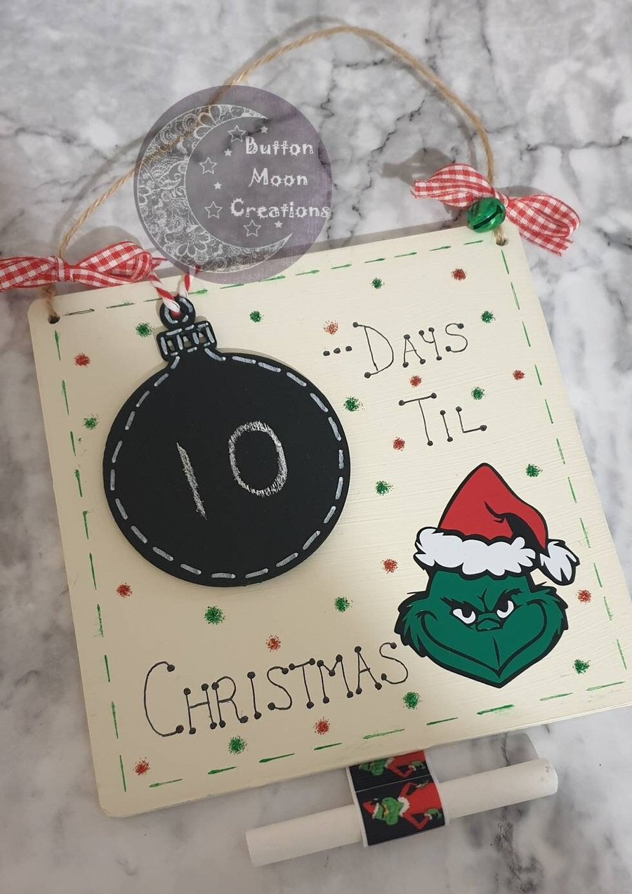 Christmas Grinch Inspired Countdown