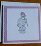Elephant Holding A Rose Blank Card - Image 10