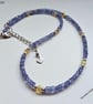 Designer AA Tanzanite & Ethiopian Wello Opal Sterling Silver Necklace - Image 6