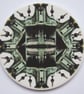 Gothic Architecture Inspired Round Ceramic Tile Trivet with Cork Backing - Image 3