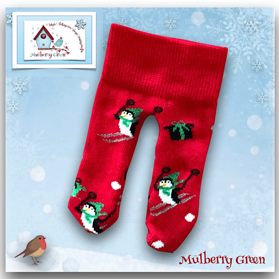 Red Penguin Tights