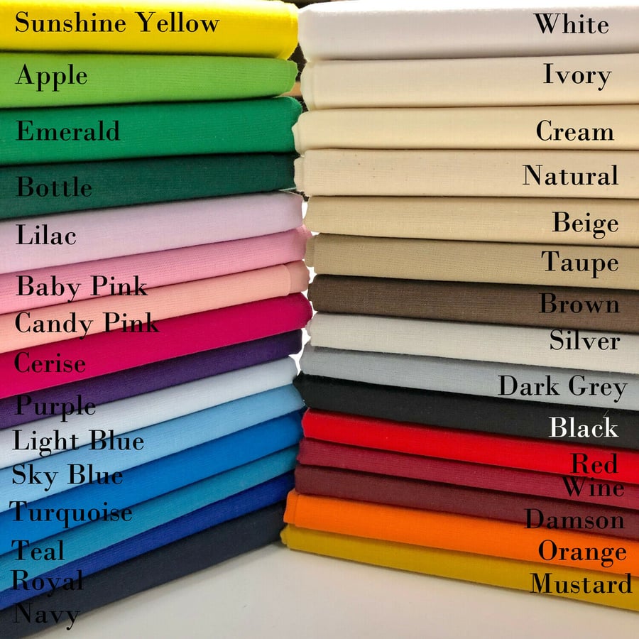 2 x Plain Cotton Napkins 40 x 40cm