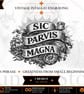 Sic Parvis Magna Latin Quote Engraving Vintage Intaglio Line Art (Digital Downlo - Image 1