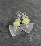 Sterling silver and jasper Shovel earrings - Image 1