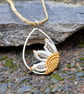 Micro macrame Daisy flower necklace - Image 6