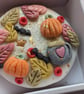 Personalised, Hand-Iced Cosy Season Biscuit Gift Box, Thoughtful Autumn Gift  - Image 5