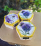 Honey Bee Hexagon Wooden Trinket Box,Lavender Floral Jewellery Storage,small box - Image 2