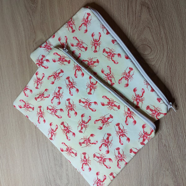 Lobster make up bag 