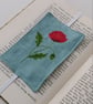 Elasticated Bookmark with Embroidered Poppy - Image 7