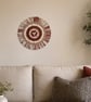 Ijikijolo - Fibre Wall Art - Berry Fringe Design - One of a Kind