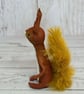 Spun Cotton Red Squirrel Miniature Art Doll - Image 5