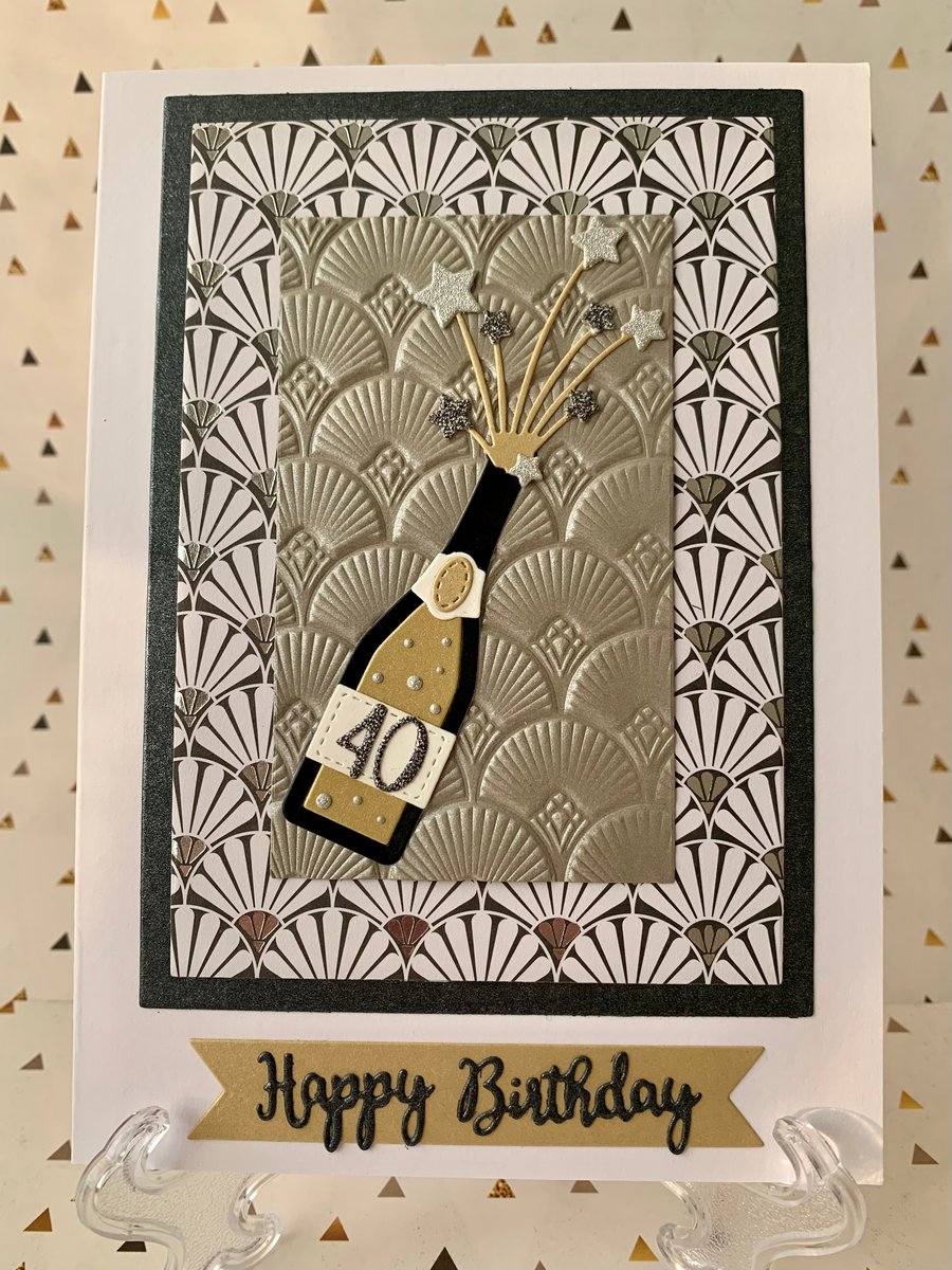 Handmade 40th Birthday Card