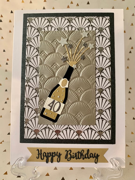 Handmade 40th Birthday Card