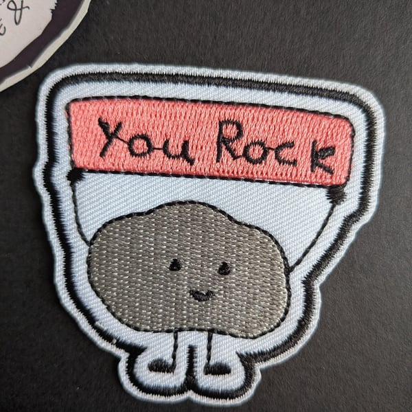 You Rock - Embroidered Iron on Patch
