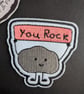 You Rock - Embroidered Iron on Patch - Image 1