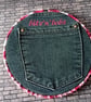 Handmade Denim Pocket Wall Hanging - Medium - Image 2