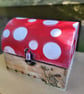 Wooden Mushroom Keepsake Box - Whimsical Forest Decor-wooden treasure box - Image 5