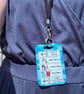 Blue Wash Face Routine PVC Card 5 Step Visual Checklist Lanyard Friendly - Image 6