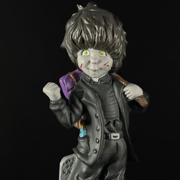 'Take Me' Upcycled Figurine Hand Painted OOAK