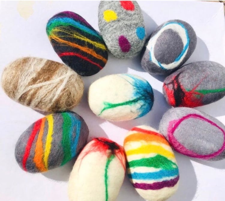 Felted soap, wool soap, felted wool soap, felt soap bar, felt and soap