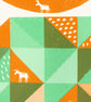 The Donkey Moon A3 two-colour screen-print (orange & green) - Image 2