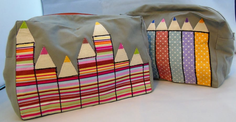 Pencils Zippered Pouch