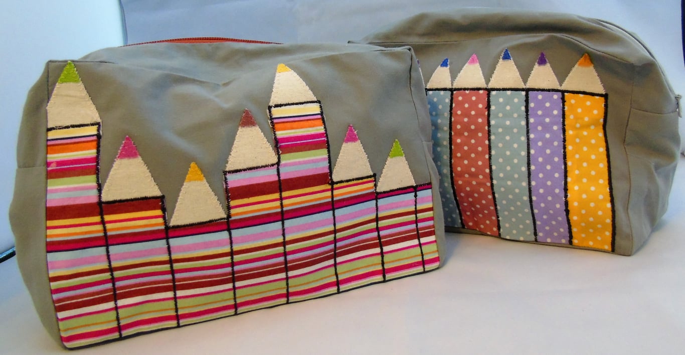 Pencils Zippered Pouch