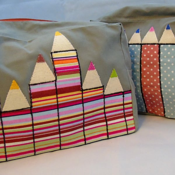 Pencils Zippered Pouch