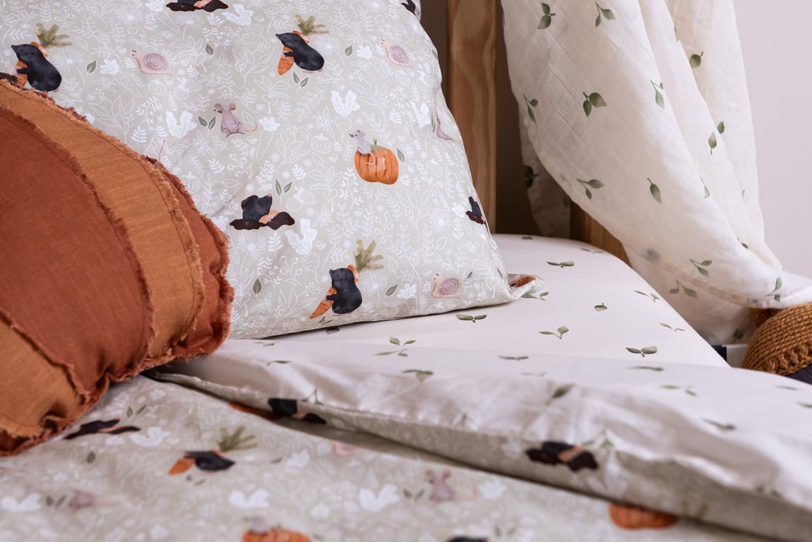 100% Cotton Percale Kid's Bedding Set - Allotment. High Thread Count, Allotment 