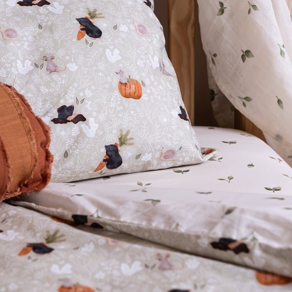 100% Cotton Percale Kid's Bedding Set - Allotment. High Thread Count, Allotment 