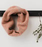 Scatter knitted cowl - cobble and orange soda - Image 1