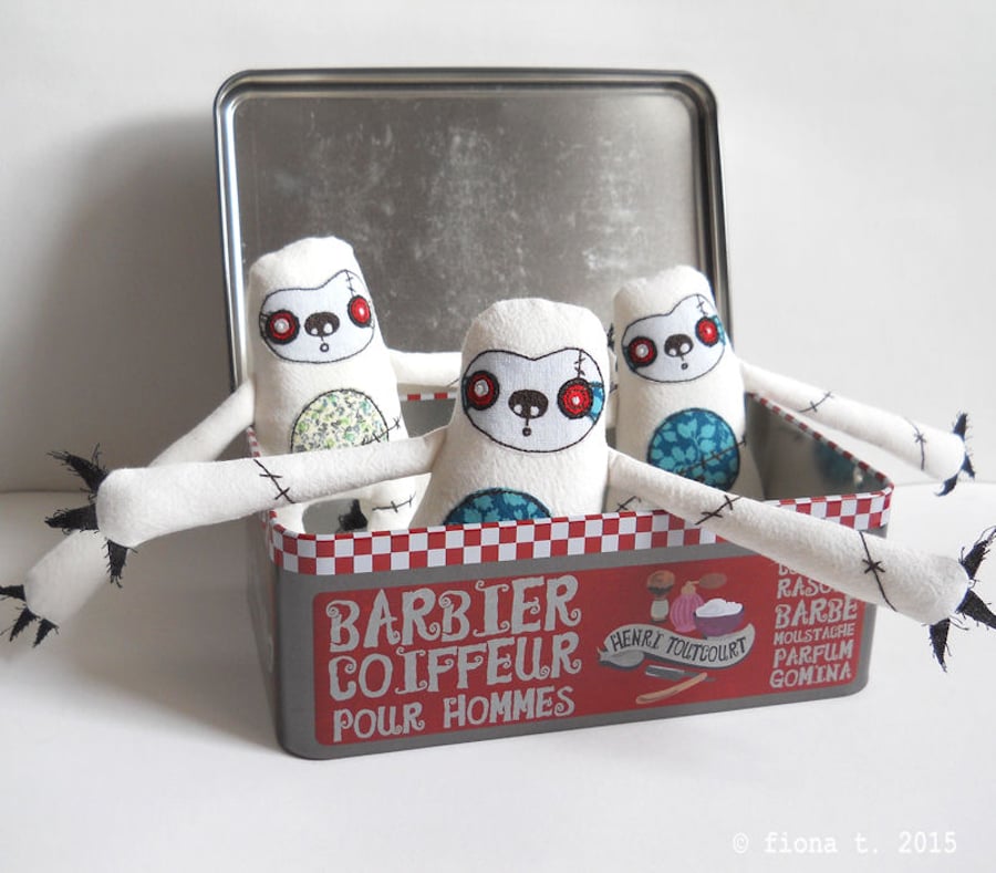 embroidered zombie sloth