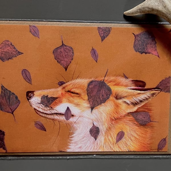 Harmony Fox Blank Greeting Card