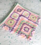 Rainbow patchwork blanket, crochet  - Image 3