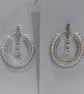 Handmade Dangle Teardrop hoop earrings