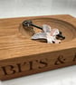 Barn Owl Wood Keyring - Image 3