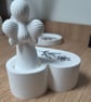 Handmade Angel Decoration on Heart Base - Image 4