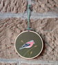 Chaffinch Embroidery Hoop Art - Image 6