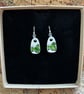 Handmade Earrings, Unique Earrings, Vintage, Eco Friendly Ceramic Earrings - Image 2