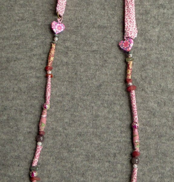 Textile Bead Necklace