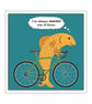 Fish Bike Postcard - Image 1