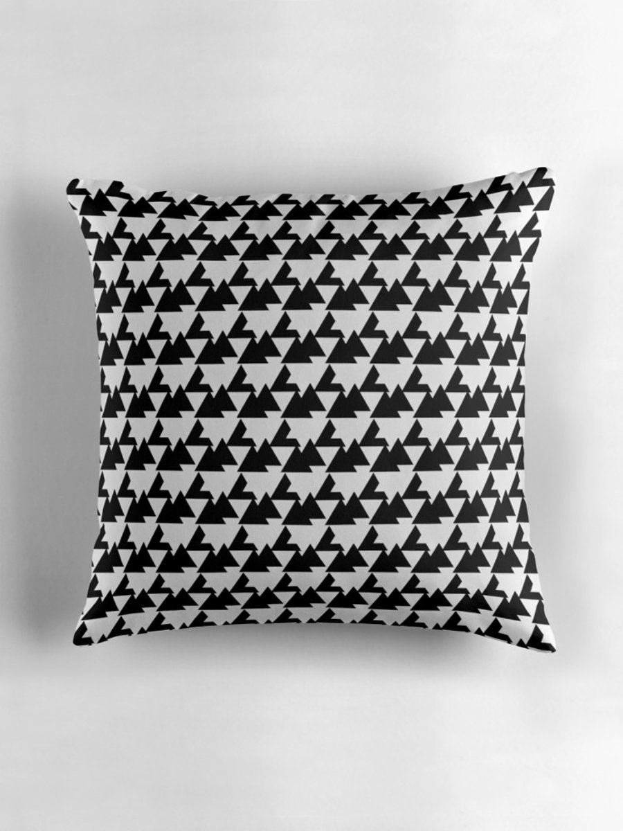 Monochrome Triangle's Cushion Cover 16 inch