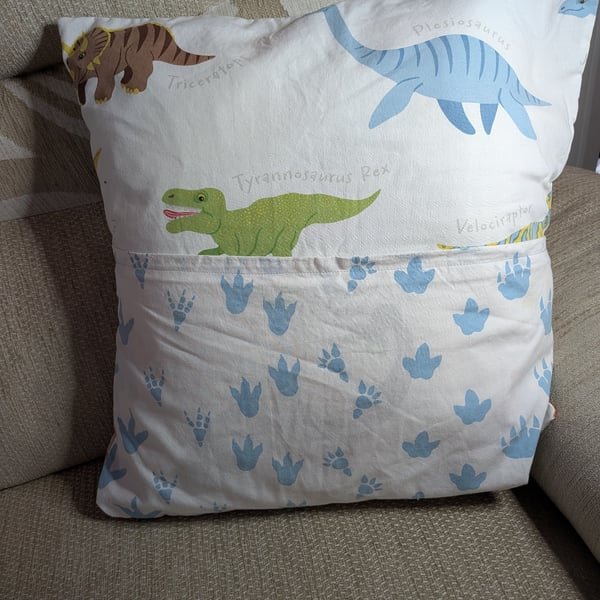 Cute Dinosaur book cushion