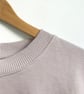  Womens organic cotton sweatshirt purple rose gold wild meadow  print  - Image 3